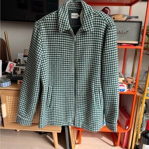 Abound Men's Houndstooth Lightweight Jacket - Green